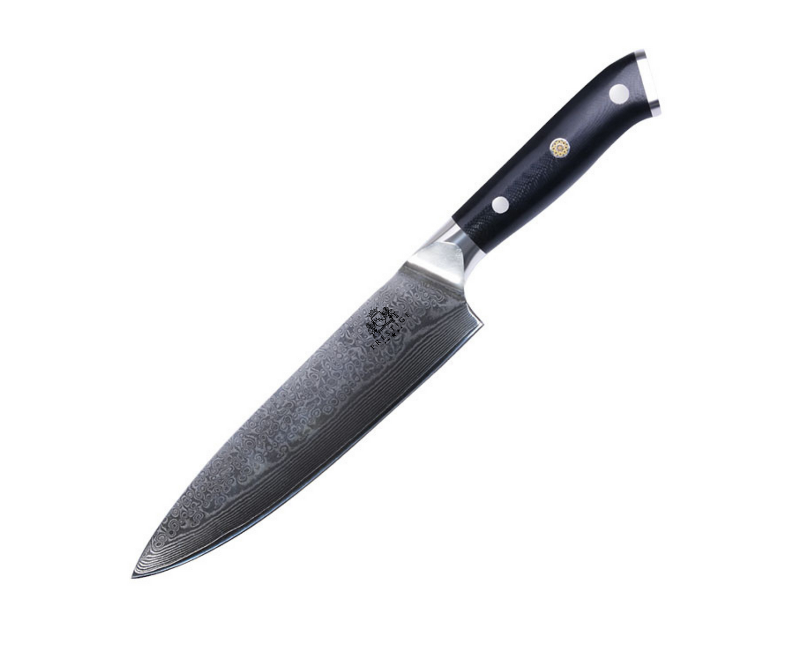 MRK PRESTIGE Damascus Chef Knife, Japanese VG-10 Stainless Steel 8 inch Chef's Knife, Professional Damascus Kitchen Knife